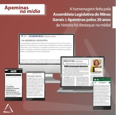 Apeminas foi homenageada pela Assembleia Legislativa de Minas Gerais (ALMG) pelos 20 anos